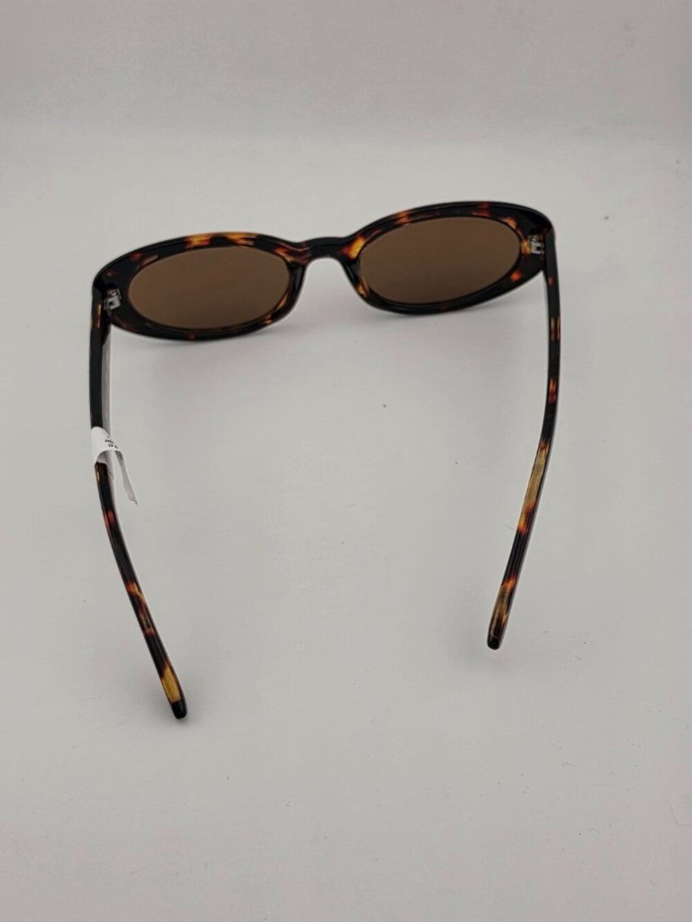 Women’s Oval Gold Brown Sunglasses - Picture 5 of 10